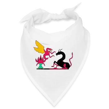 Der Kampf - Bandana - Weiß - Vorne