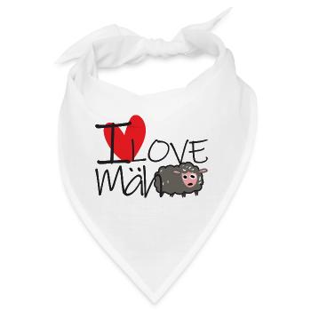 I Love Mäh - Bandana - Weiß - Vorne