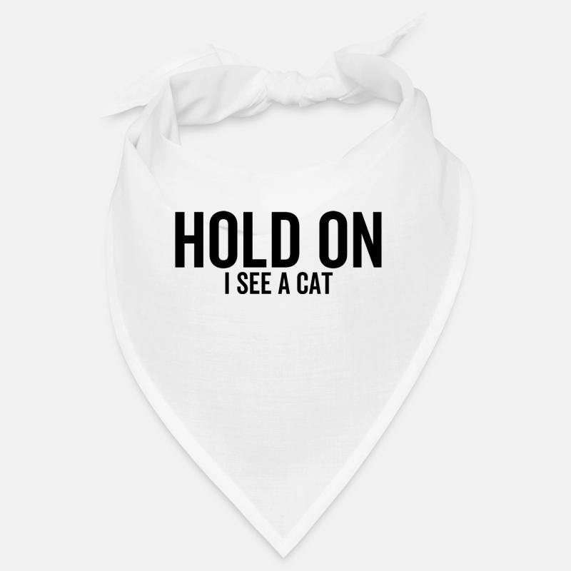 Warte Ich sehe eine Katze Bandana