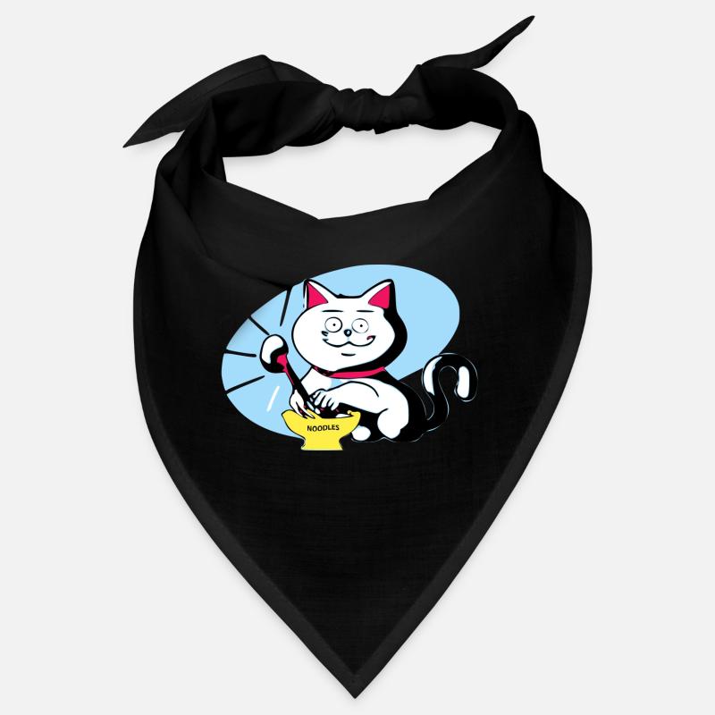Chat et ramen Bandana