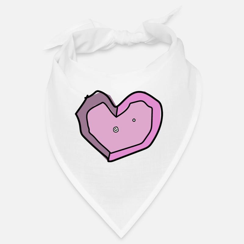 boulderliebe rosa - Bandana - Weiß