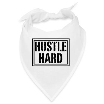 Hektik hart - Bandana - Weiß - Vorne