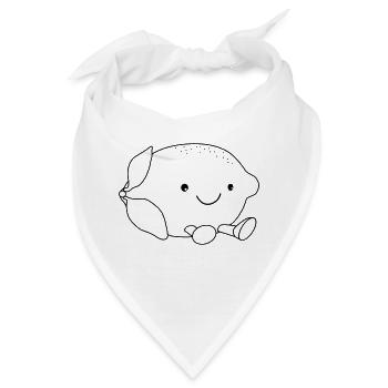 Zitrone süß - Bandana - Weiß - Vorne