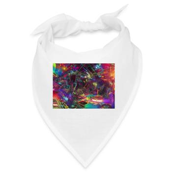 Psychedelische Musik - Bandana - Weiß - Vorne