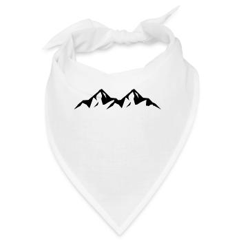 mountains - Bandana - Weiß - Vorne