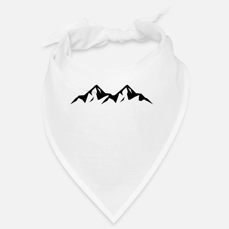 mountains - Bandana - Weiß