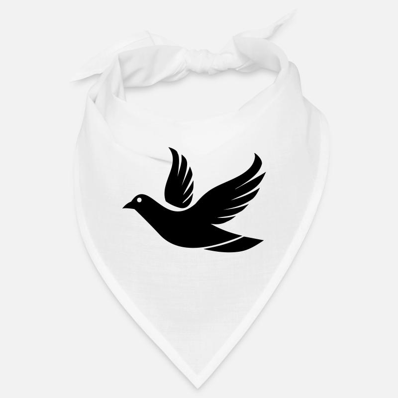 Fliegende Taube im Himmel - Illustration Bandana
