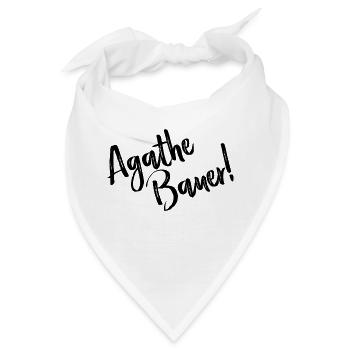 Agathe Bauer! - Lyrics black - Bandana - Weiß - Vorne