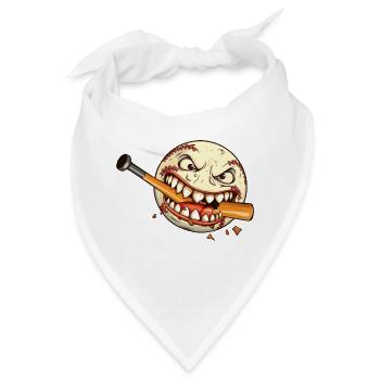 Baseball Baseballspieler Baseballteam Baseballer - Bandana - Weiß - Vorne
