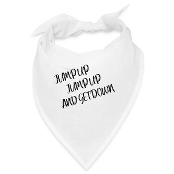 Lyrics - Jump Around - Bandana - Weiß - Vorne