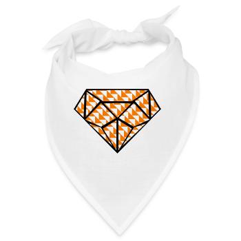 diamond design art 2 - Bandana - Weiß - Vorne