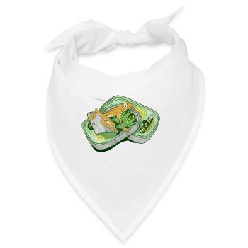 Zehe des Frosches - Bandana - Weiß - Vorne