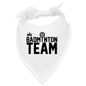 badminton team - Bandana - Weiß - Vorne