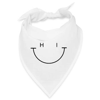 HI Smile - Bandana - Weiß - Vorne