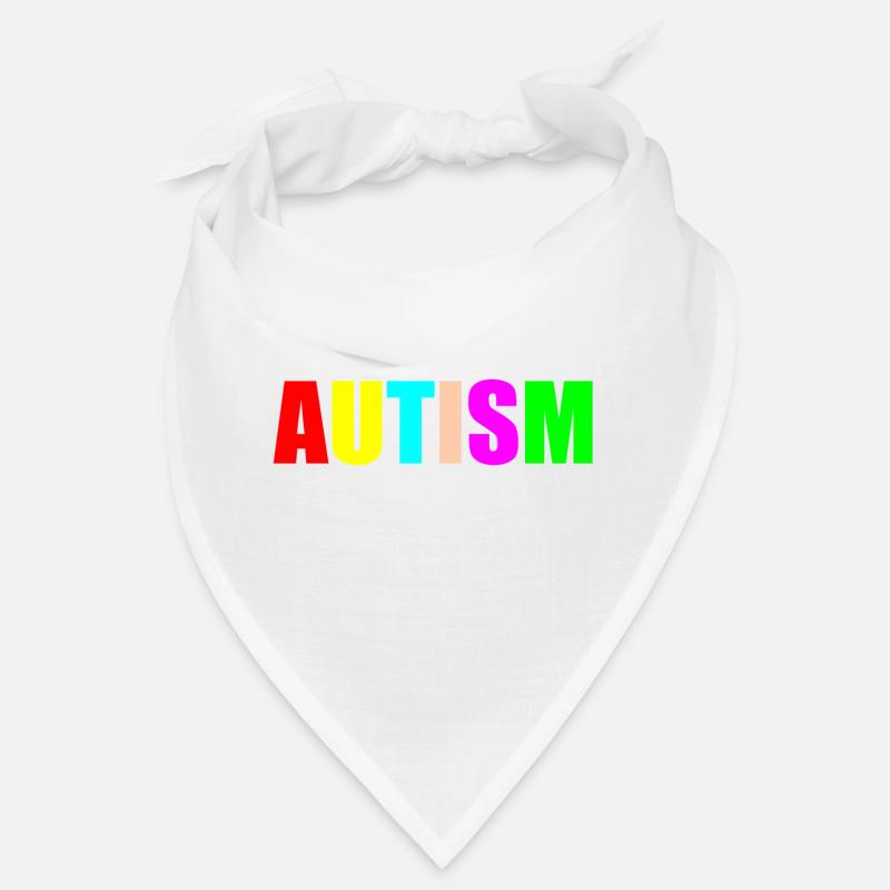 Citation sur l’autisme - Bandana - blanc