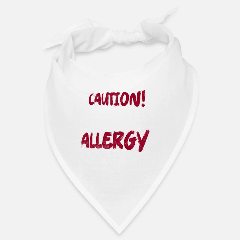 Caution! Peanut Allergy Awareness Nut Allergic Bandana