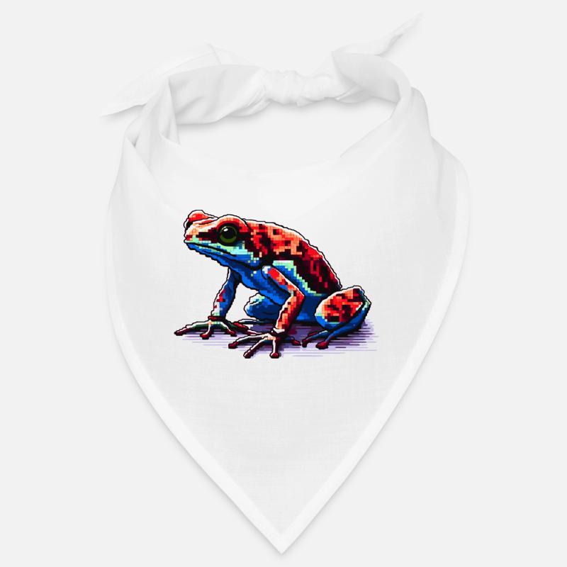 Colorful poison dart frog in 8 bit pixel look Bandana