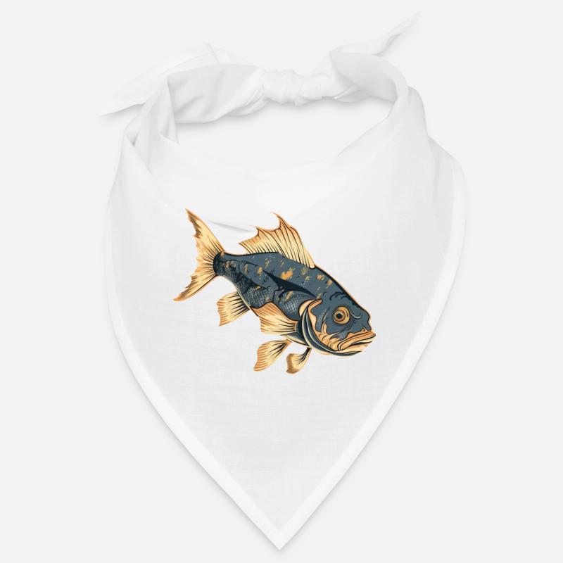 Poisson sandre, conception de pêche réaliste Bandana