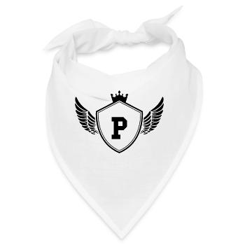 wappen P - Bandana - Weiß - Vorne