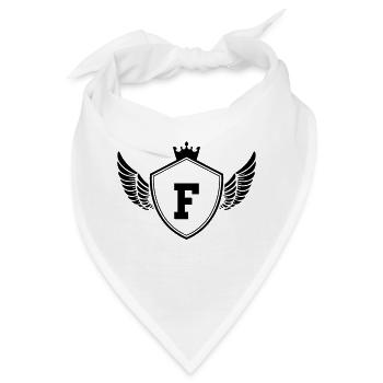 wappen F - Bandana - Weiß - Vorne