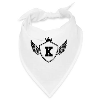 wappen K - Bandana - Weiß - Vorne