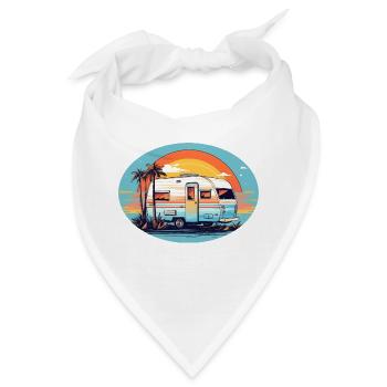 Urlaubsmodus im Camper - Bandana - Weiß - Vorne