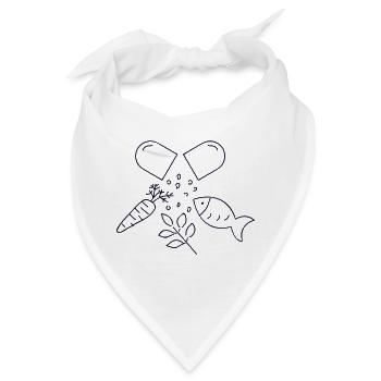 Nahrungsergänzungsmittel dietary food supplements - Bandana - Weiß - Vorne