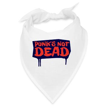 Punks Not Dead - Bandana - Weiß - Vorne