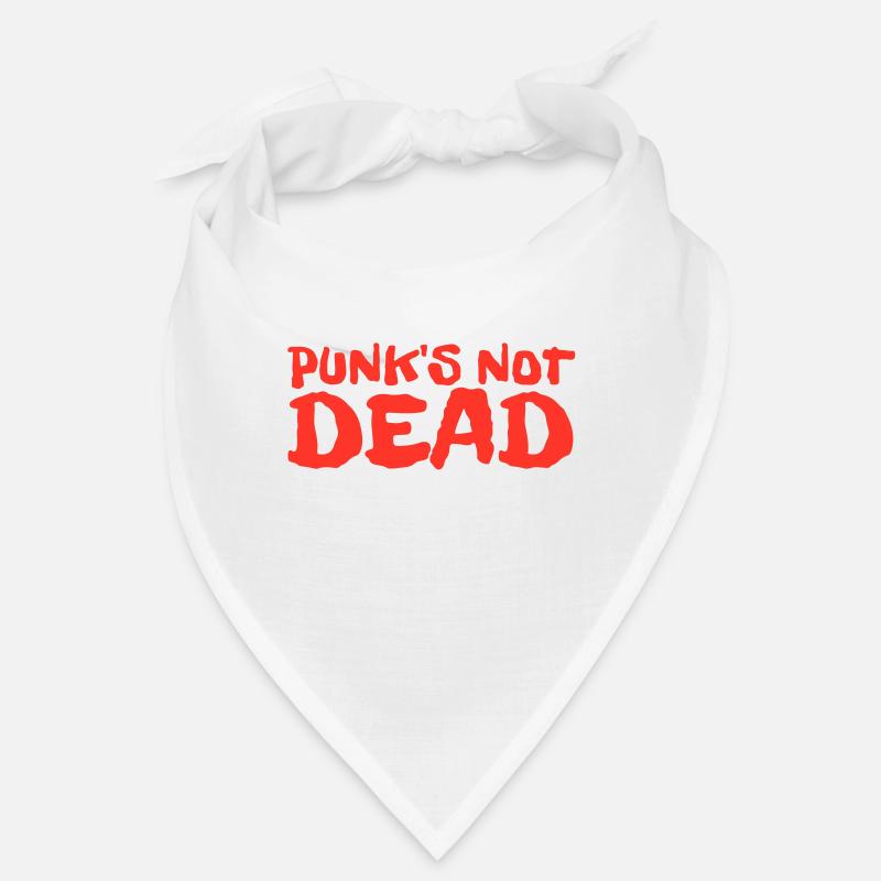 punks not dead | red-edition - Bandana - Weiß