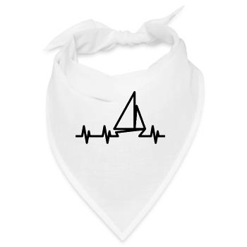 Segelboot Heartbeat Segelboot - Bandana - Weiß - Vorne