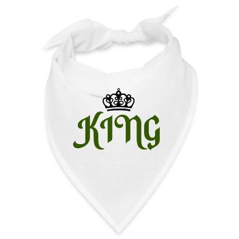 king - Bandana - Weiß - Vorne