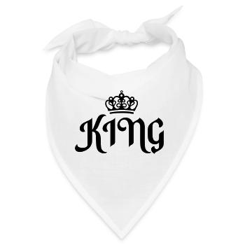 king - Bandana - Weiß - Vorne