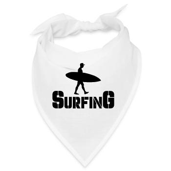 surfing - Bandana - Weiß - Vorne