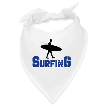 surfing - Bandana - Weiß - Vorne