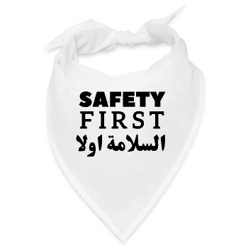 Safety First - Geschenk der Sicherheitskampagne - Bandana - Weiß - Vorne