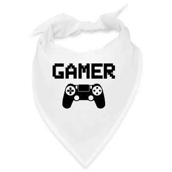 gamer - Bandana - Weiß - Vorne