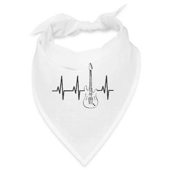 Heartbeat E-Gitarre - Bandana - Weiß - Vorne