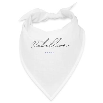 Inspirierende Wörter, Trendige T-Shirts von Popal - Bandana - Weiß - Vorne