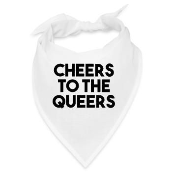 EIN HOCH AUF DIE QUEERS - Bandana - Weiß - Vorne