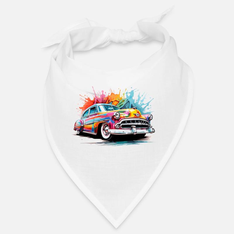 colorful classic car Bandana