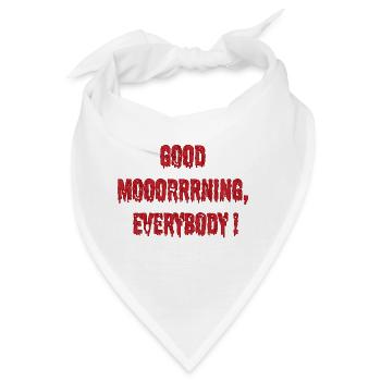 Morgenmuffel - Bandana - Weiß - Vorne