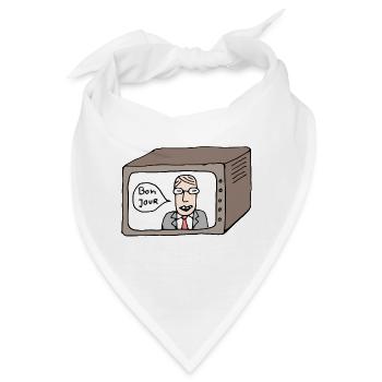 Bon Jour - Bandana - Weiß - Vorne