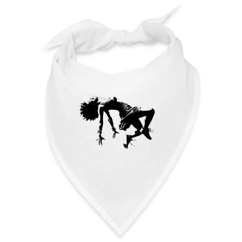 Freude Glück Lebenslust | Sich fallen lassen - Bandana - Weiß - Vorne