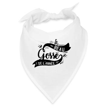 Der gutaussehende Mann des Jahres - Bandana - Weiß - Vorne
