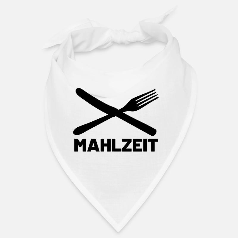 Mahlzeit Messer und Gabel Bandana