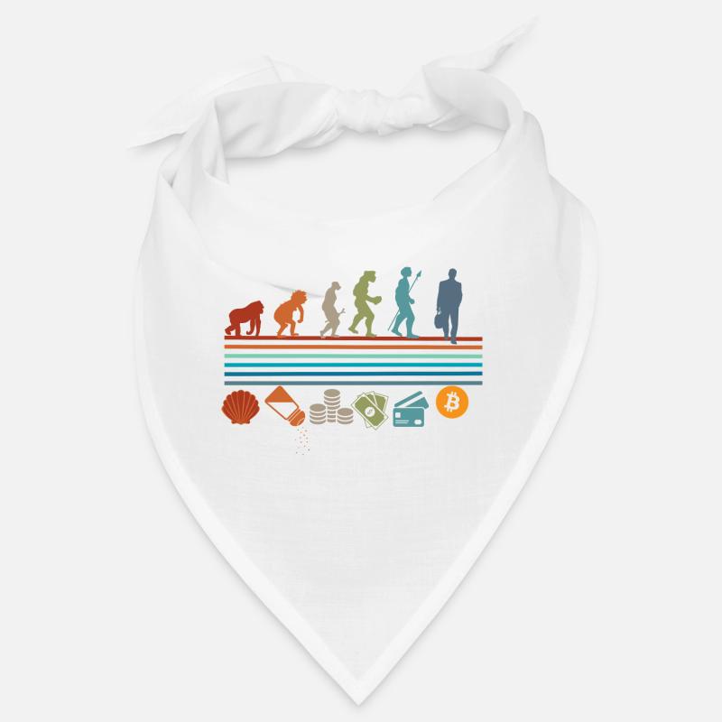 Évolution rétro vintage Bitcoin Bandana