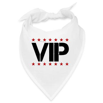 vip - Bandana - Weiß - Vorne