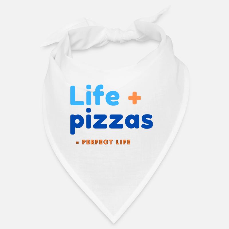 Leben + Pizza = perfektes Leben Bandana