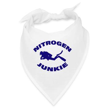 NITROGEN JUNKIE - Bandana - Weiß - Vorne