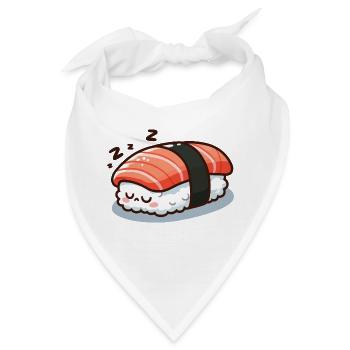 Schlafender Sushi - Bandana - Weiß - Vorne